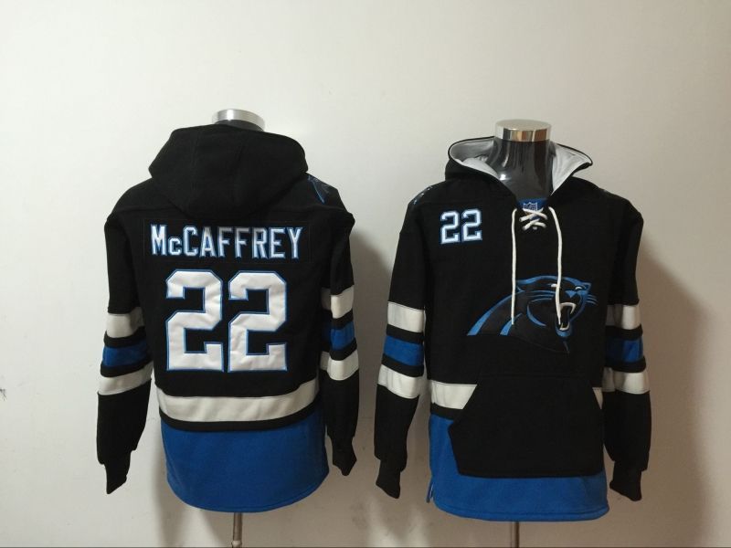 Carolina Panthers Christian Mccaffrey #22 NFL 2020 Black Hoodie Jersey