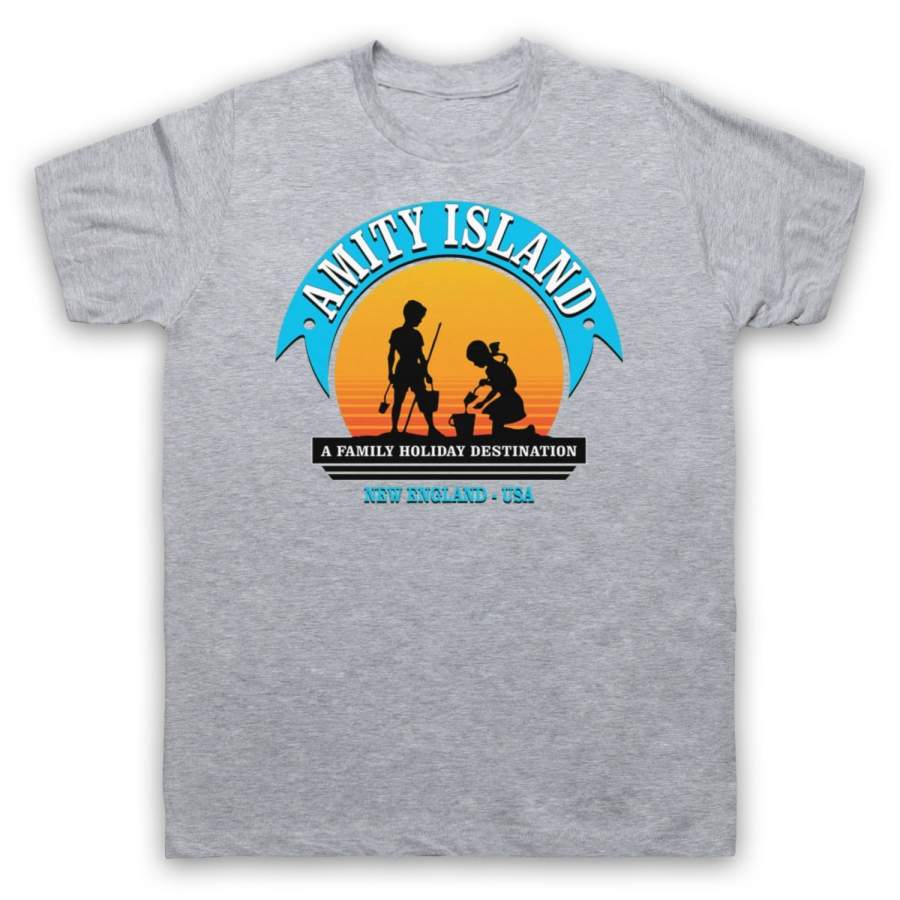 Amity Island Tourist Shark Mens T Shirt