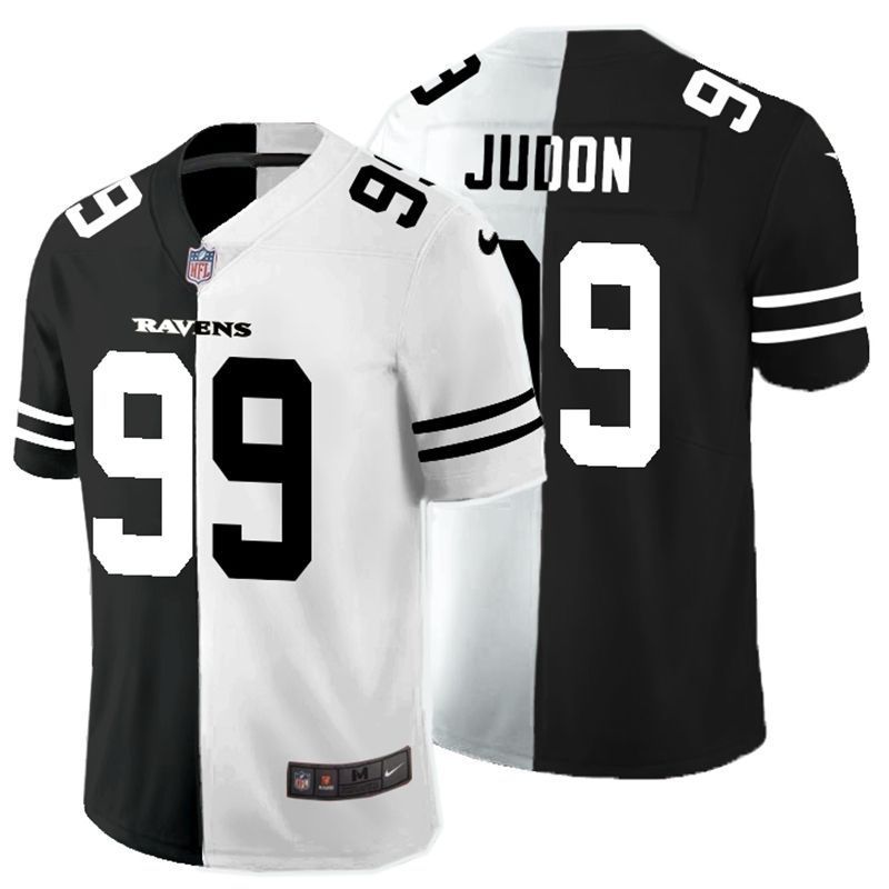 Baltimore Ravens Matt Judon #99 NFL 2020 Black And White Jersey