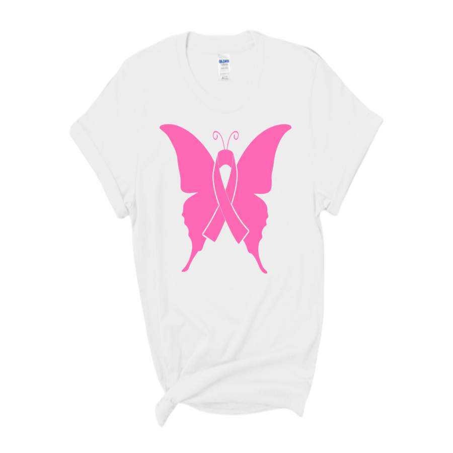 (Cancer Butterfly) Breast Cancer Shirts