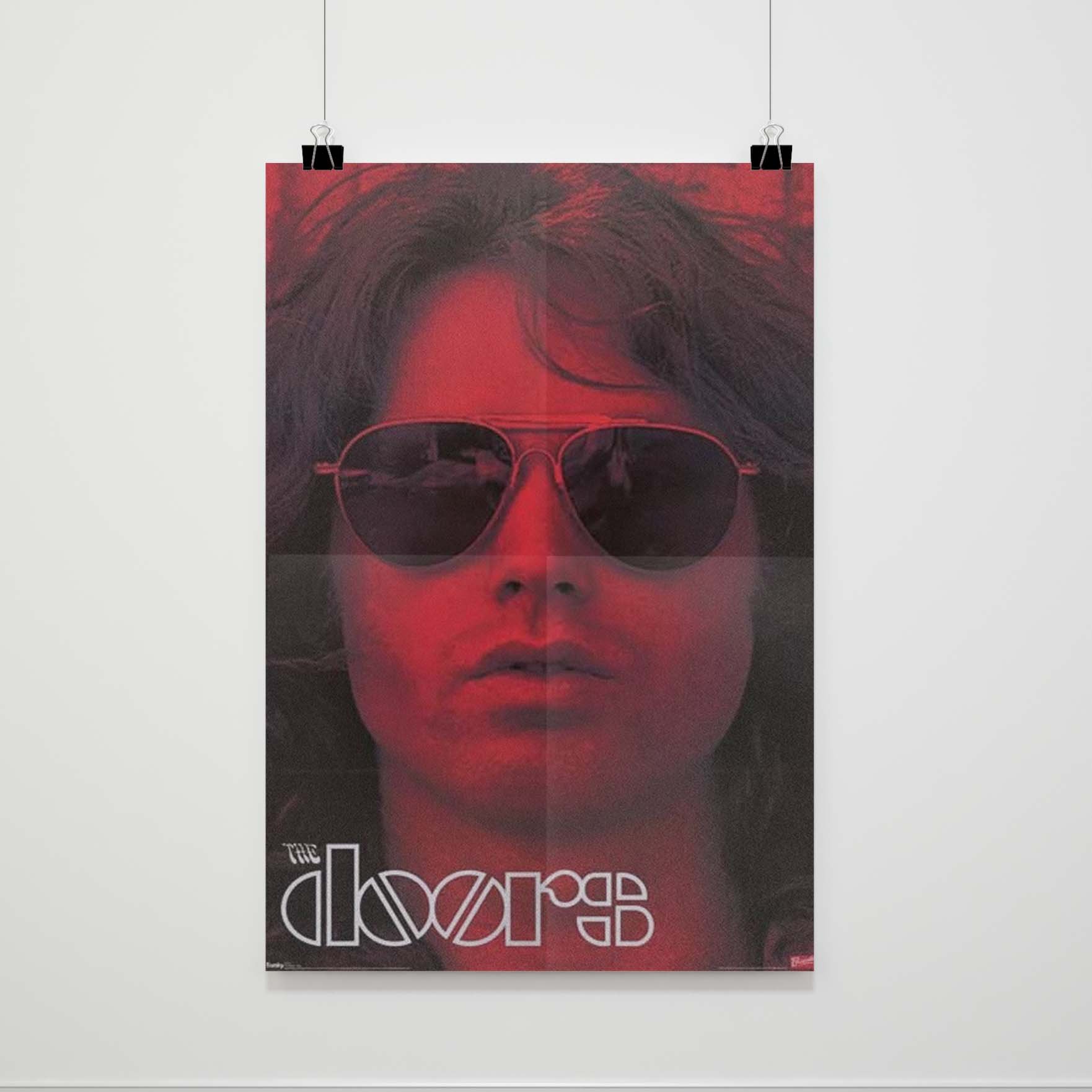 The Doors Jim Morrison Red Poster - Poster Art Design