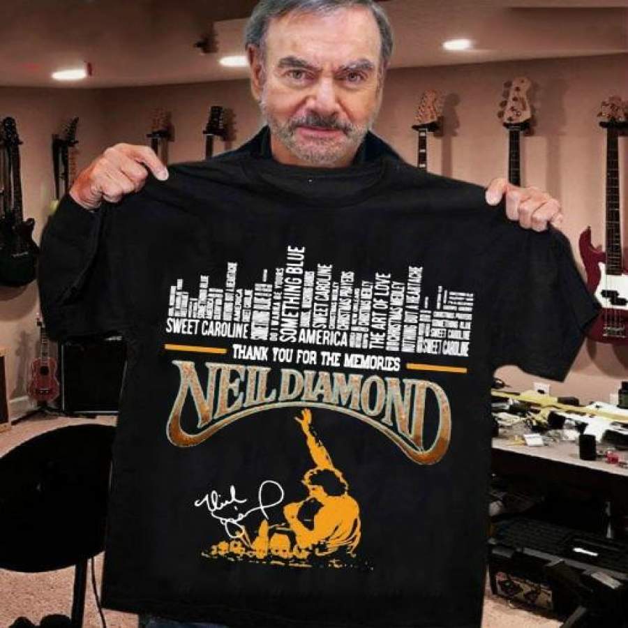 Neil Diamond 60th Anniversary 1960-2020 Signature T-Shirt