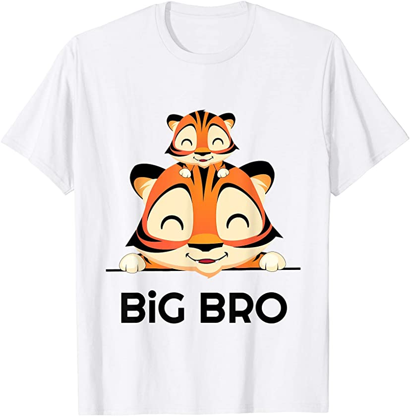 Big Bro Announcement Tiger Cute Brother for men for boys T-Shirt