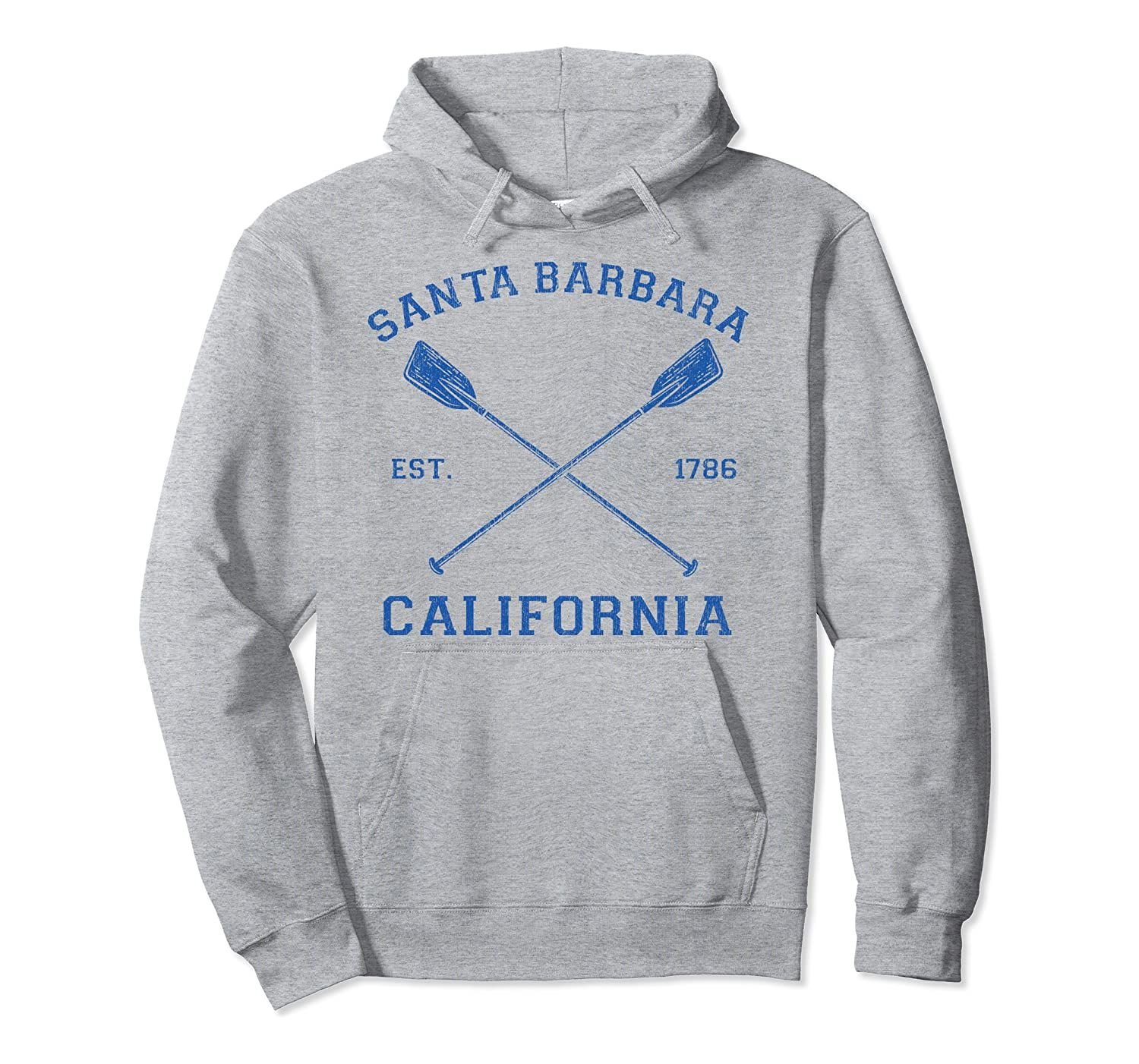 Vintage Santa Barbara Vacation Pullover Hoodie, T-Shirt, Sweatshirt, Tank Top, Racerback, Dolman