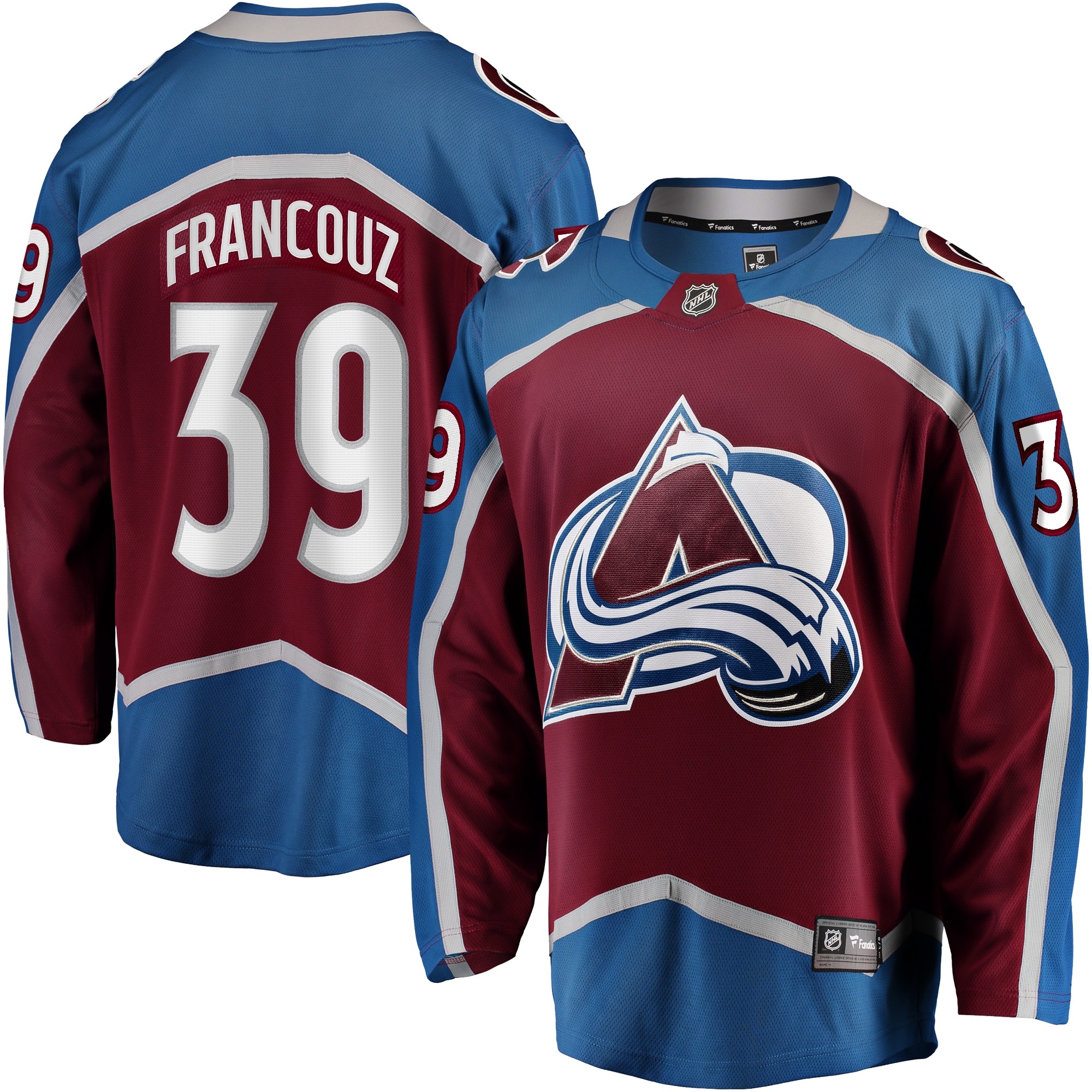 Pavel Francouz Colorado Avalanche Branded Breakaway Player Jersey – Burgundy