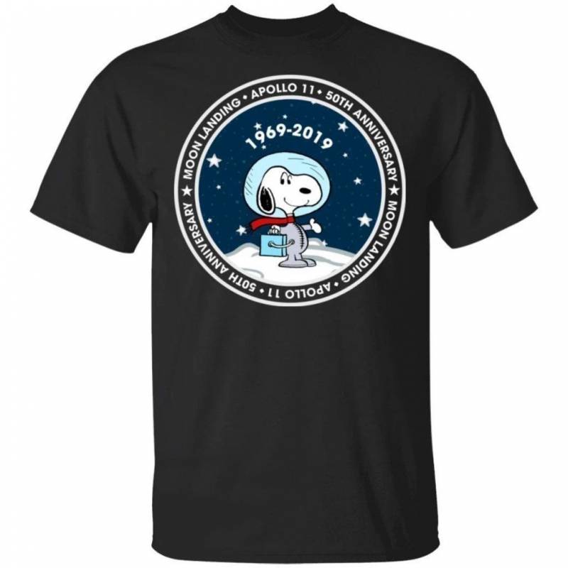 Snoopy Moon Landing Tee Apollo 11 50th Anniversary T-Shirt Gift PT06