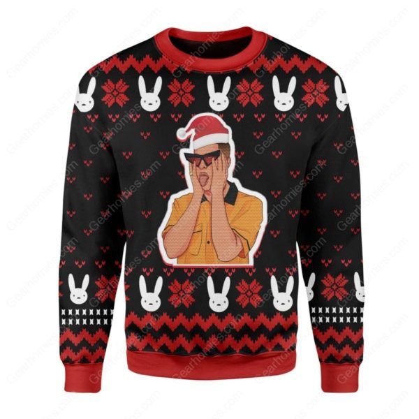 Bad Bunny Ugly Sweater Christmas