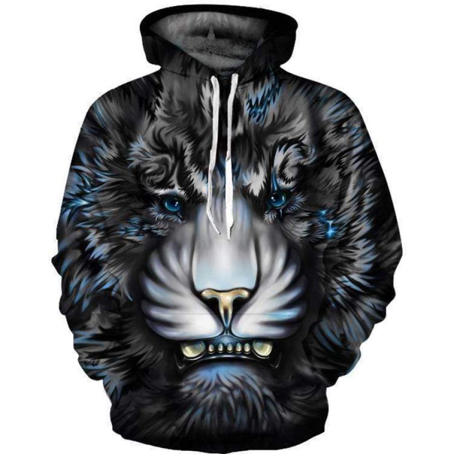 “Angry Tiger” Couple 3D Print Hooded Sweatshirt