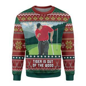 Tiger Is Out Of The Wood Ugly Christmas Sweater | Unisex | Adult | Us3543