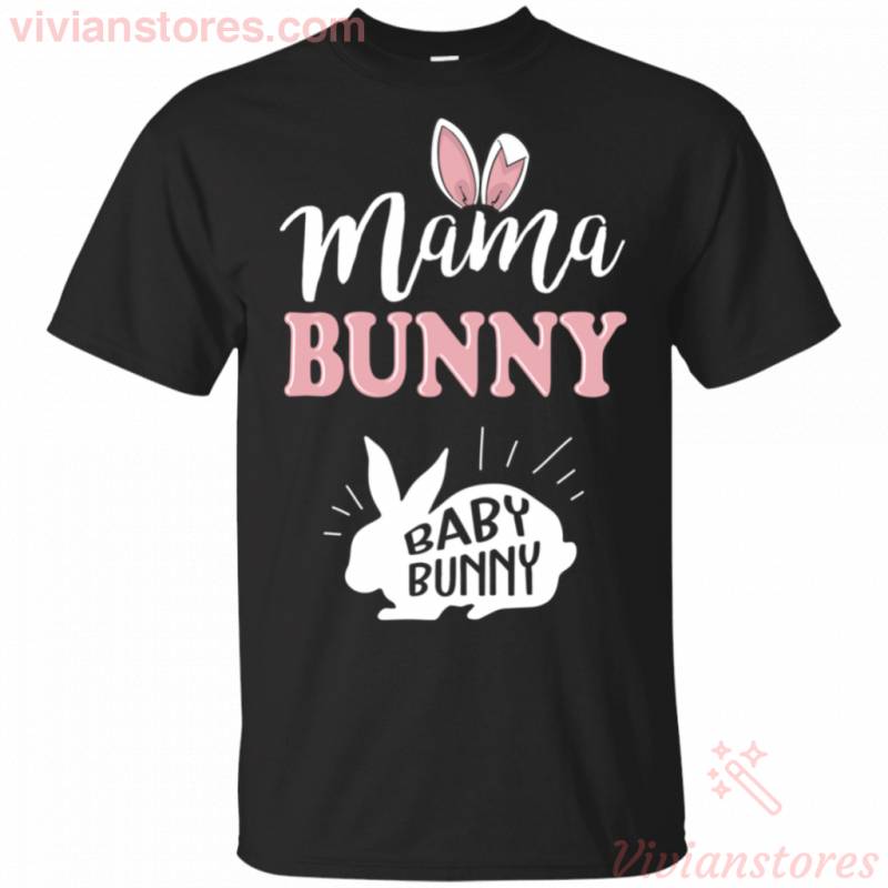 Mama Bunny Cute Easter Bunnies Pregnant Gift Shirt TT03