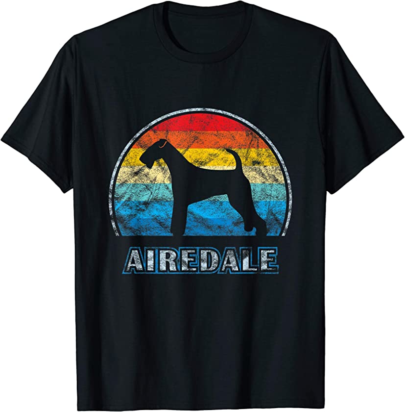 Airedale Terrier Vintage Design Dog T-Shirt