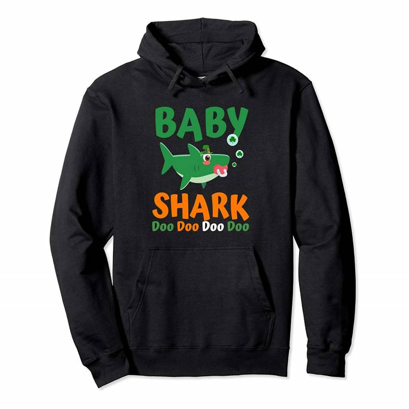 Baby Shark Irish Shirt St Patricks Day Shirt Kids Toddler Pullover Hoodie