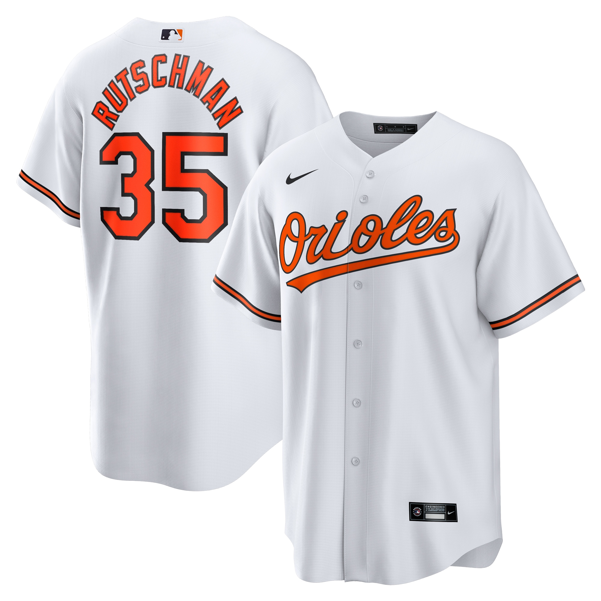 Men’s Baltimore Orioles Adley Rutschman White Player Jersey