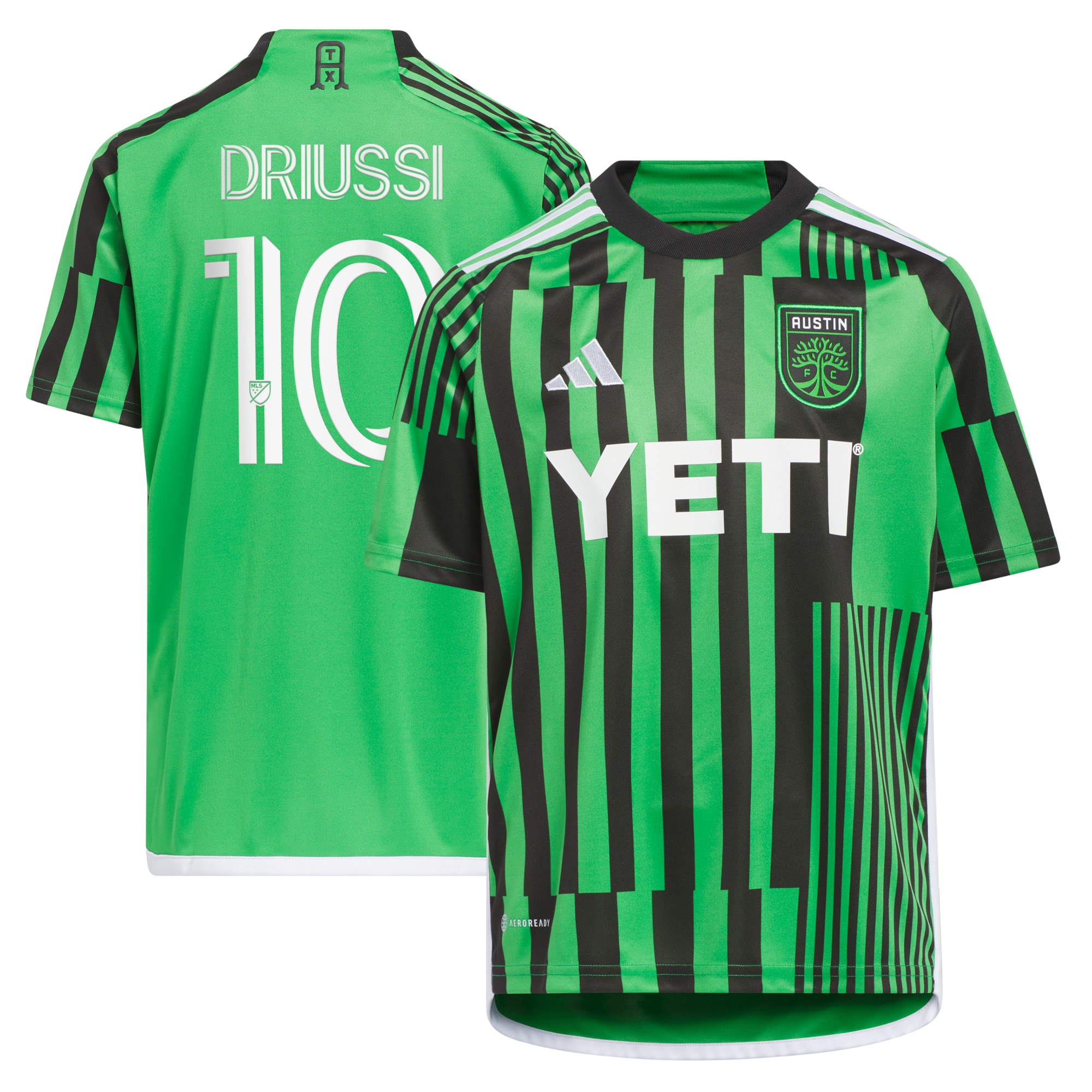 Sebastián Driussi Austin FC Youth 2023 Las Voces Kit Replica Jersey – Green