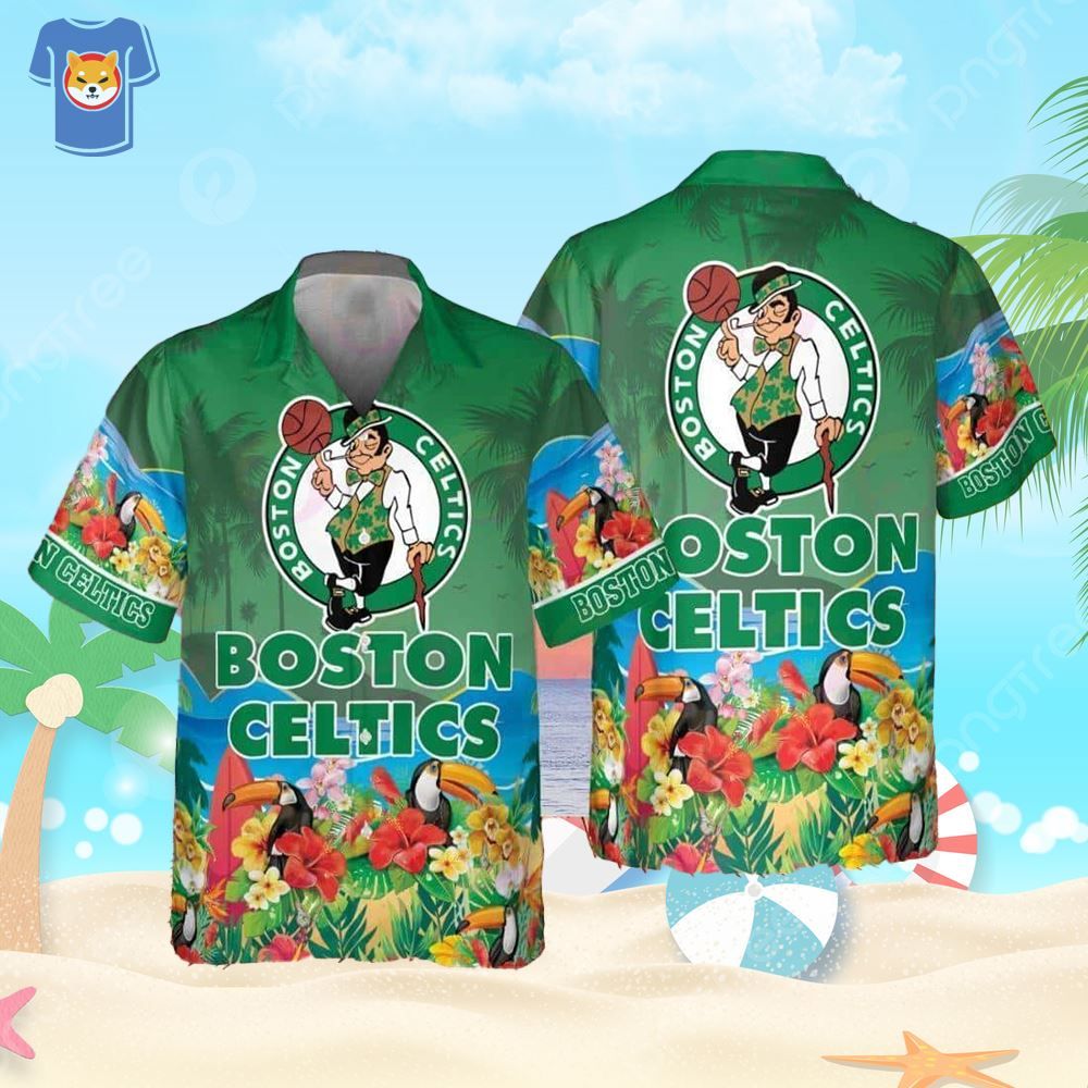 Boston Celtics Hawaiian Shirt Beach Gift For Him