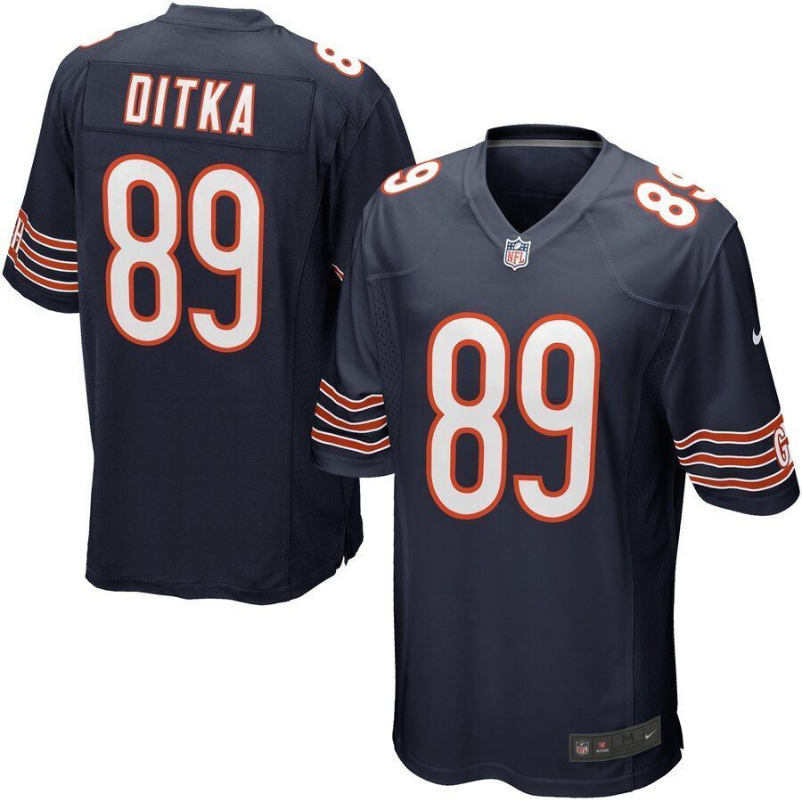 Mike Ditka Chicago Bears Youth Retired Game Jersey Navy Blue 2019