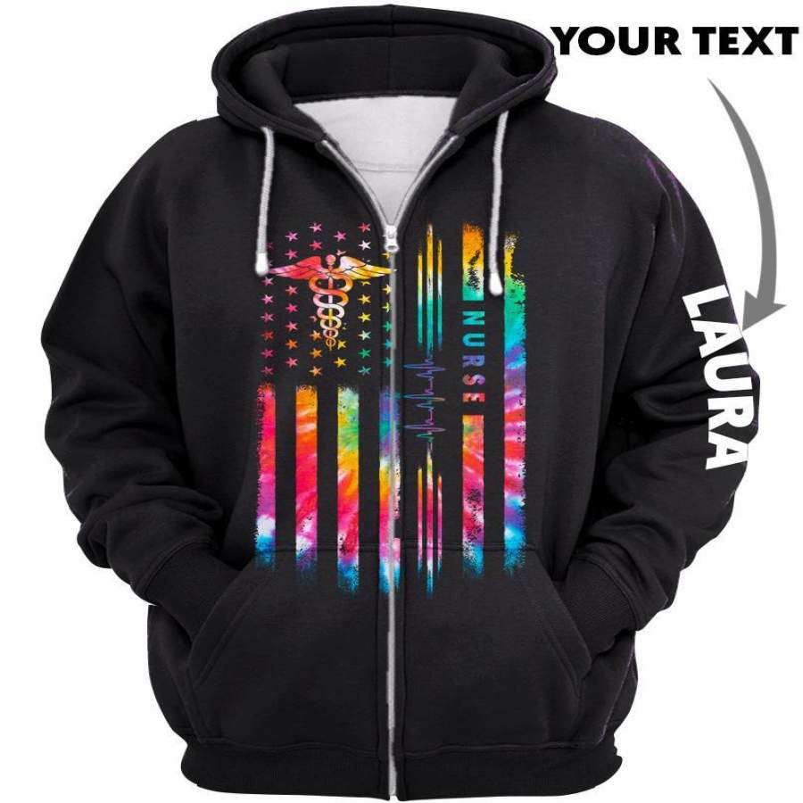 Personalized Never Underestimate Healthcare Worker US Unisex Size Hoodie