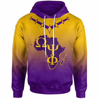 Omega Psi Phi Hoodie – Custom Fraternity African Map Hoodie