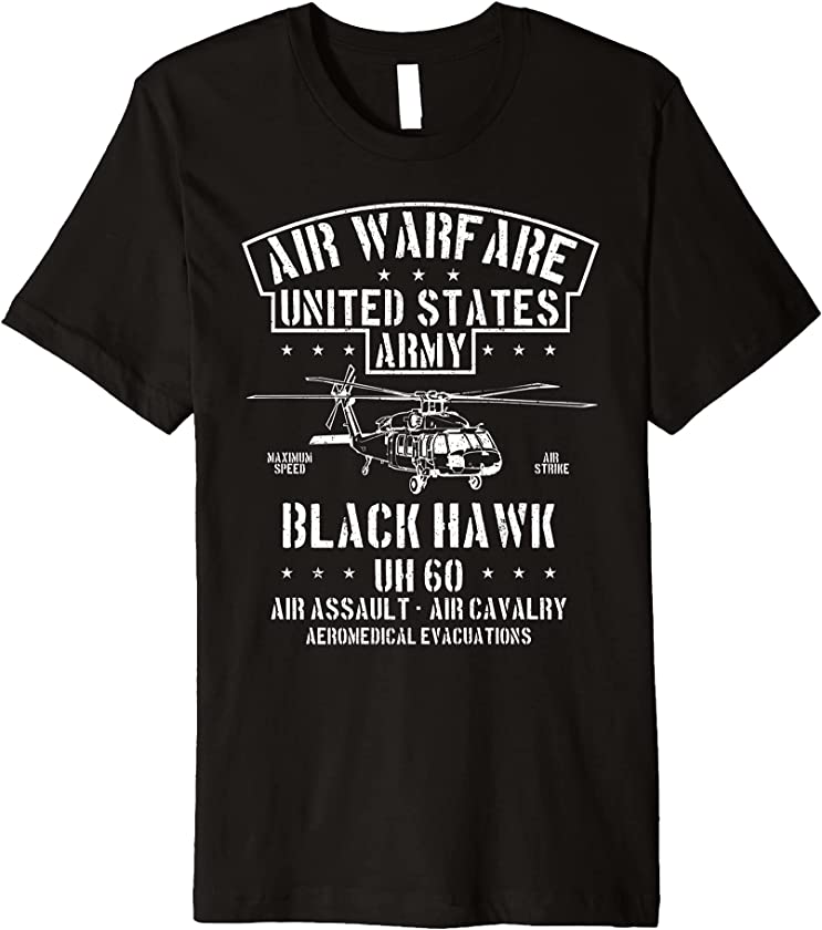 Air Warfare United States Army Black Hawk T-shirt Vintage Premium T-Shirt