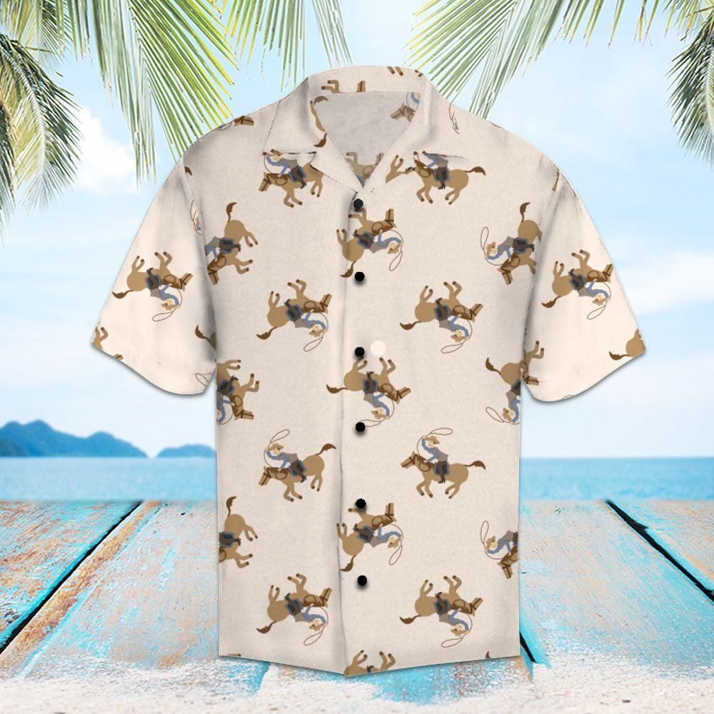 Rodeo Cowboy Aloha Hawaii Shirt Colorful Short Sleeve Summer Beach Casual For Men And Women Ha3946