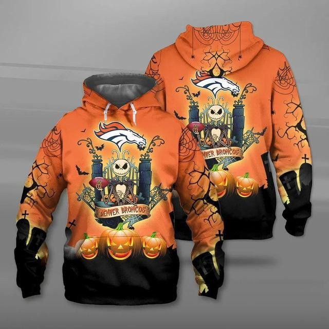 Denver Broncos Football Halloween 98 Unisex 3D Hoodie Gift For Fans