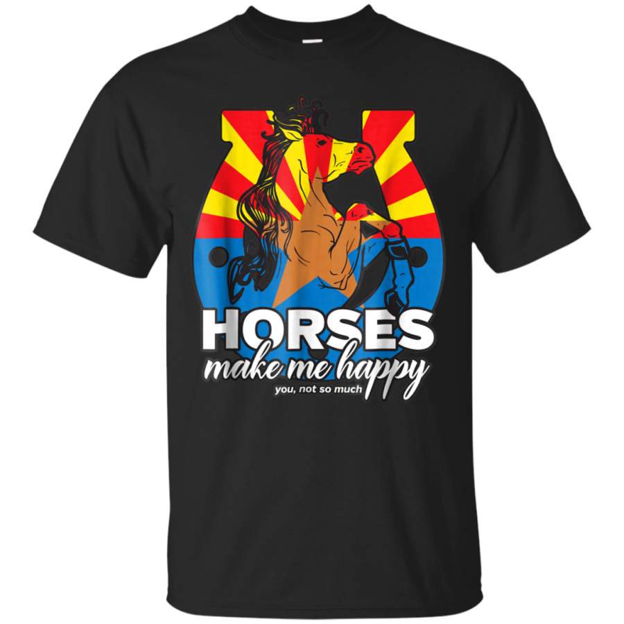 AGR Arizona Shirt Horses Make Me Happy Equestrian Gift