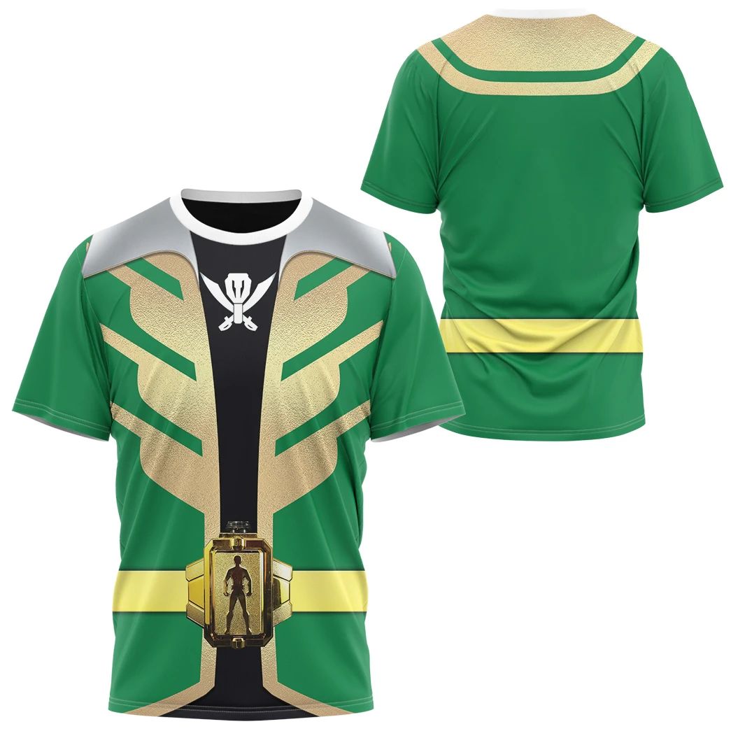 Alohazing 3D Power Rangers Super Megaforce Green Ranger Cosplay Custom ...