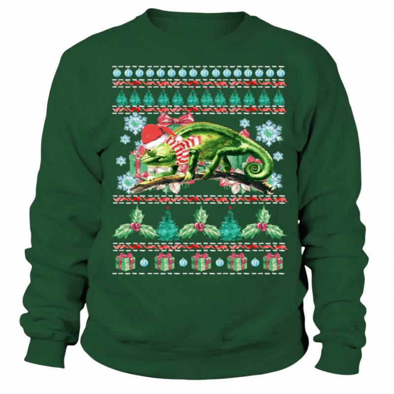 Chameleon Ugly Christmas Sweater T shirts C-C77Q8