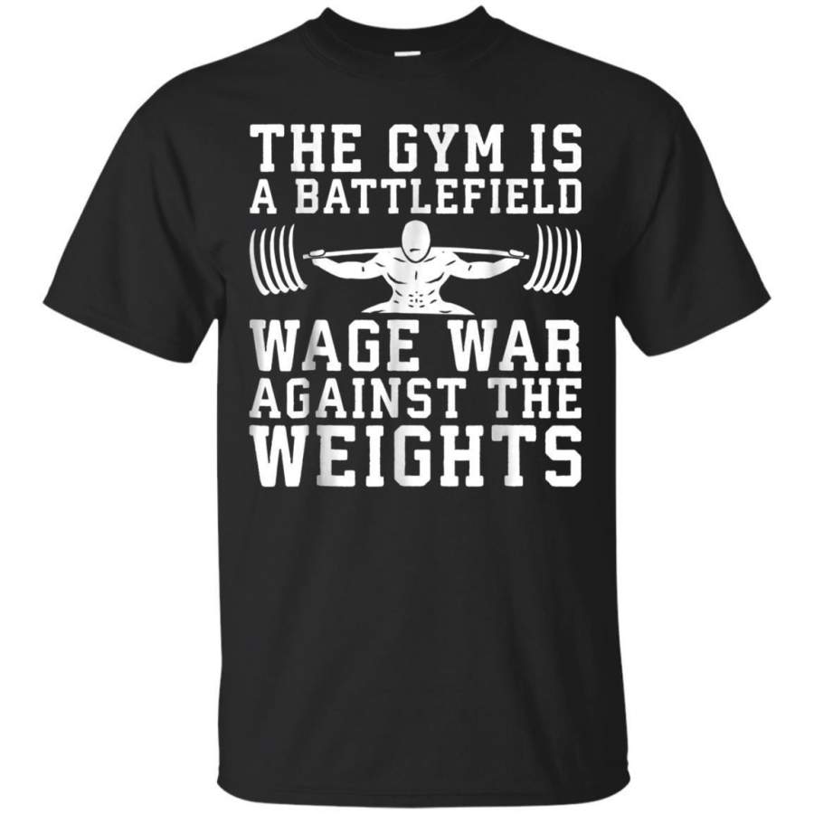 AGR The Gym Is A Battlefield  Workout Tshirt Jaq T-shirt