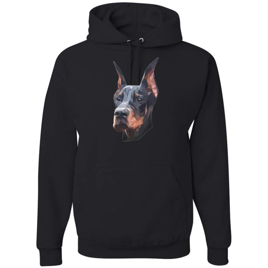 Doberman Pinscher Dog Animal Lover Graphic Hoodie Sweatshirt