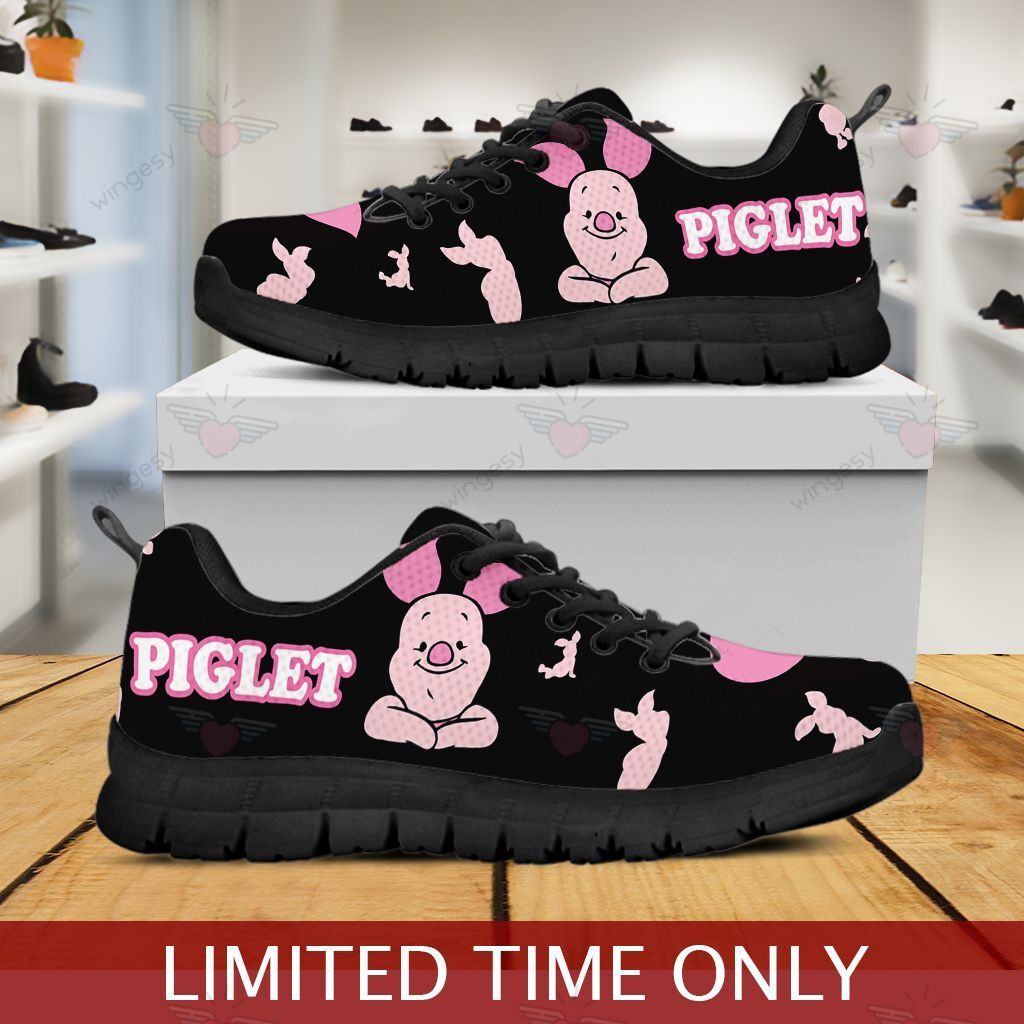 Piglet Pooh Cartoon Pooh Pigl Logo QT009004Sa Sneakers Shoes