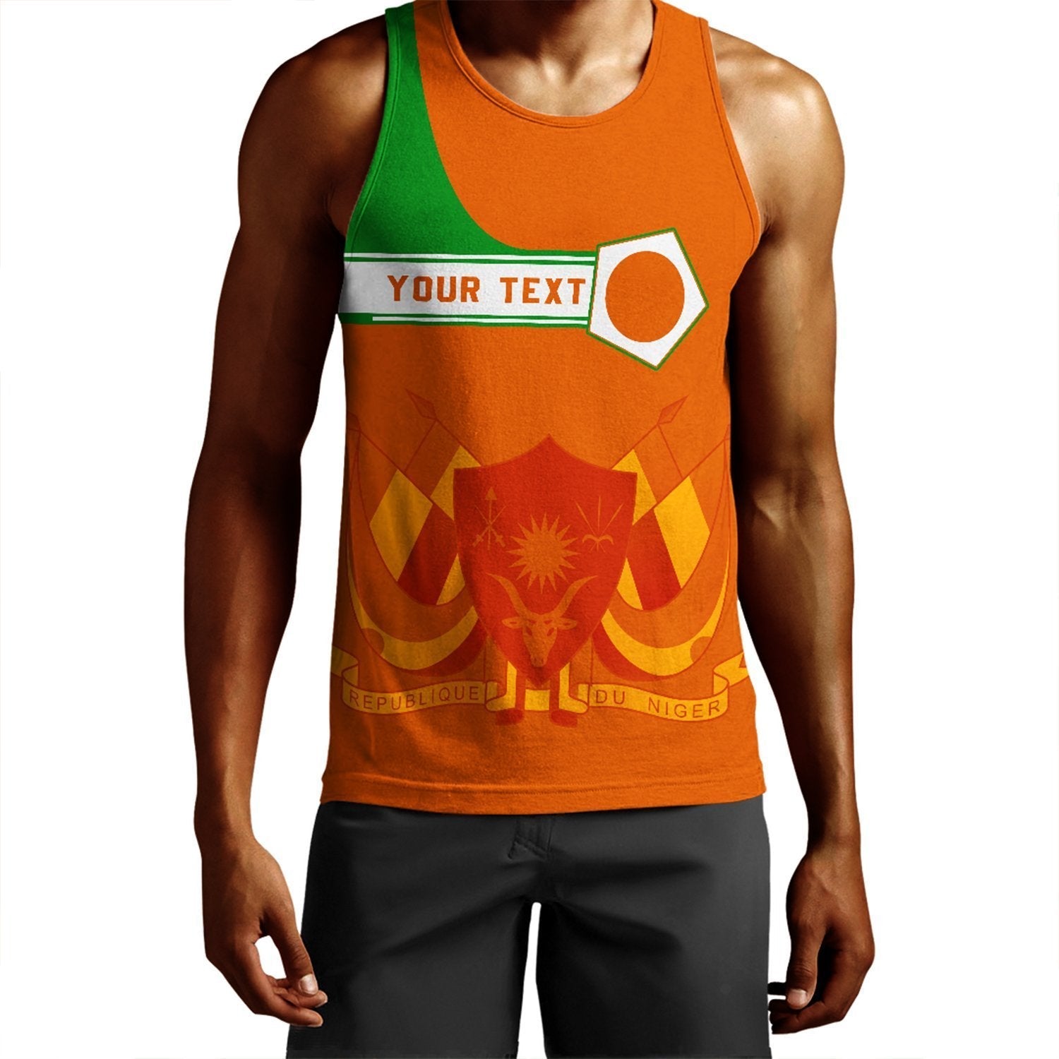 (Custom) African Tank Top – Niger Men’S Tank Top Pentagon Style