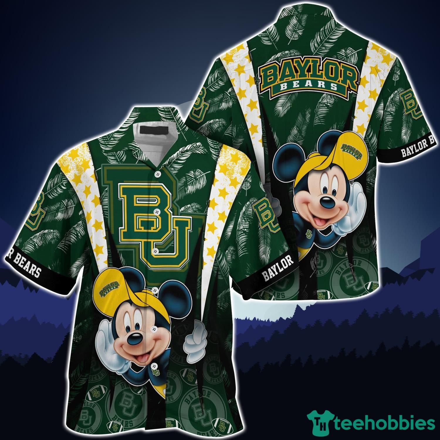 NCAA Baylor Bears Mickey Mouse Hawaiian Shirt