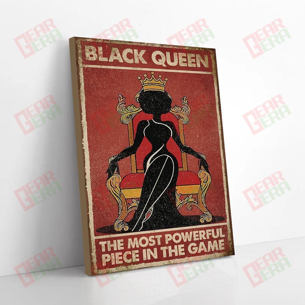 Best Canvas Prints The Most Powerful Piece In The Game Black Queen Vintage Art Canvas Glamorous Canvas Home Decoration