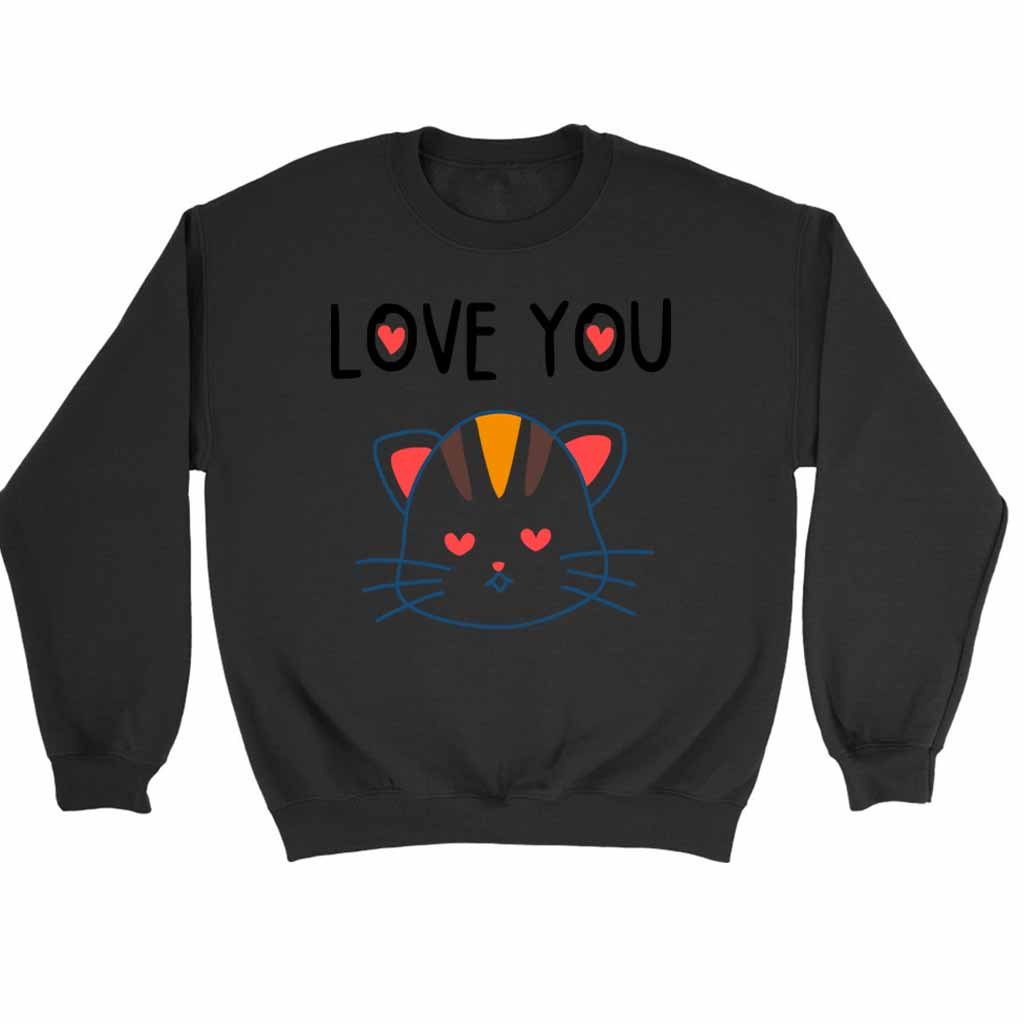 Love You Kitten Sweatshirt Sweater