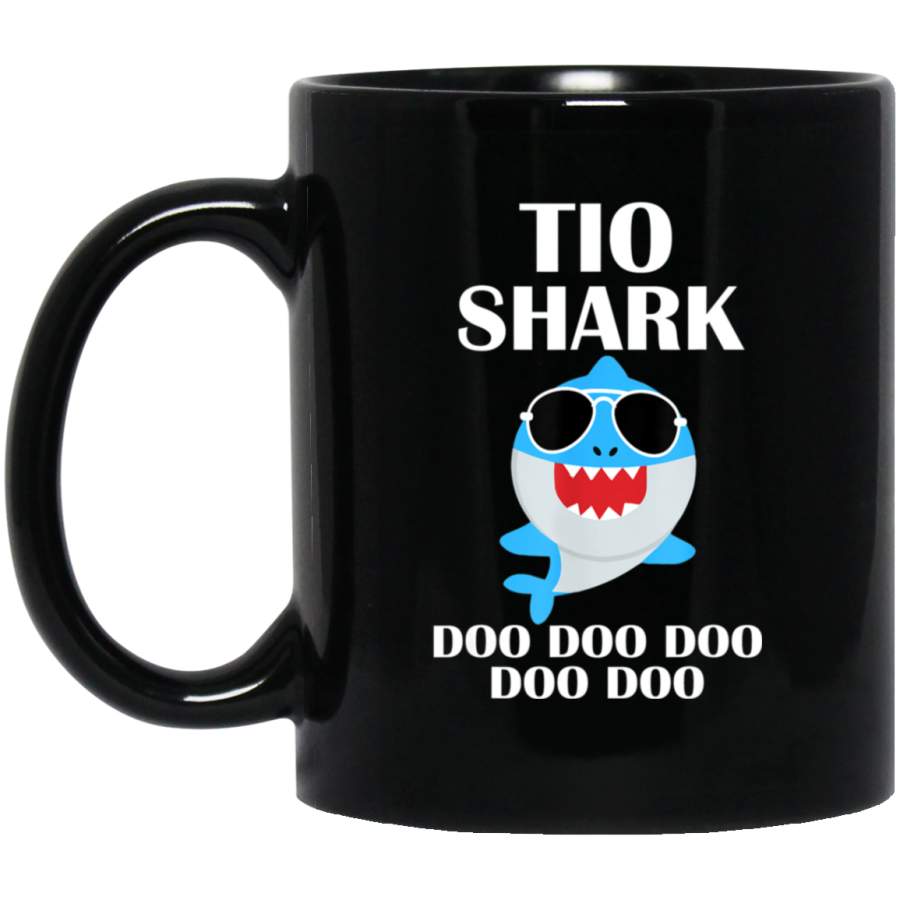 Tio Shark Doo Doo Doo Funny Tio Valentines Day Black Mug