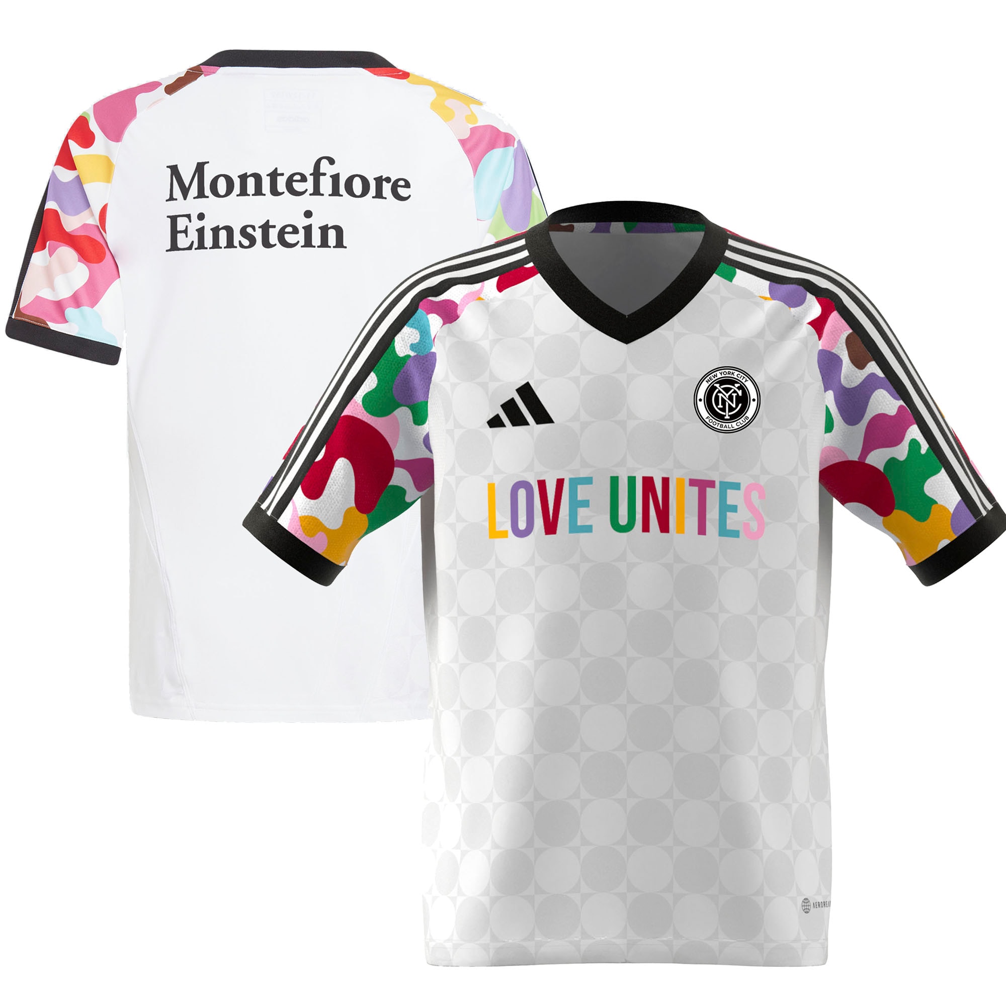 New York City FC Youth 2023 Pride Pre-Match Top – White