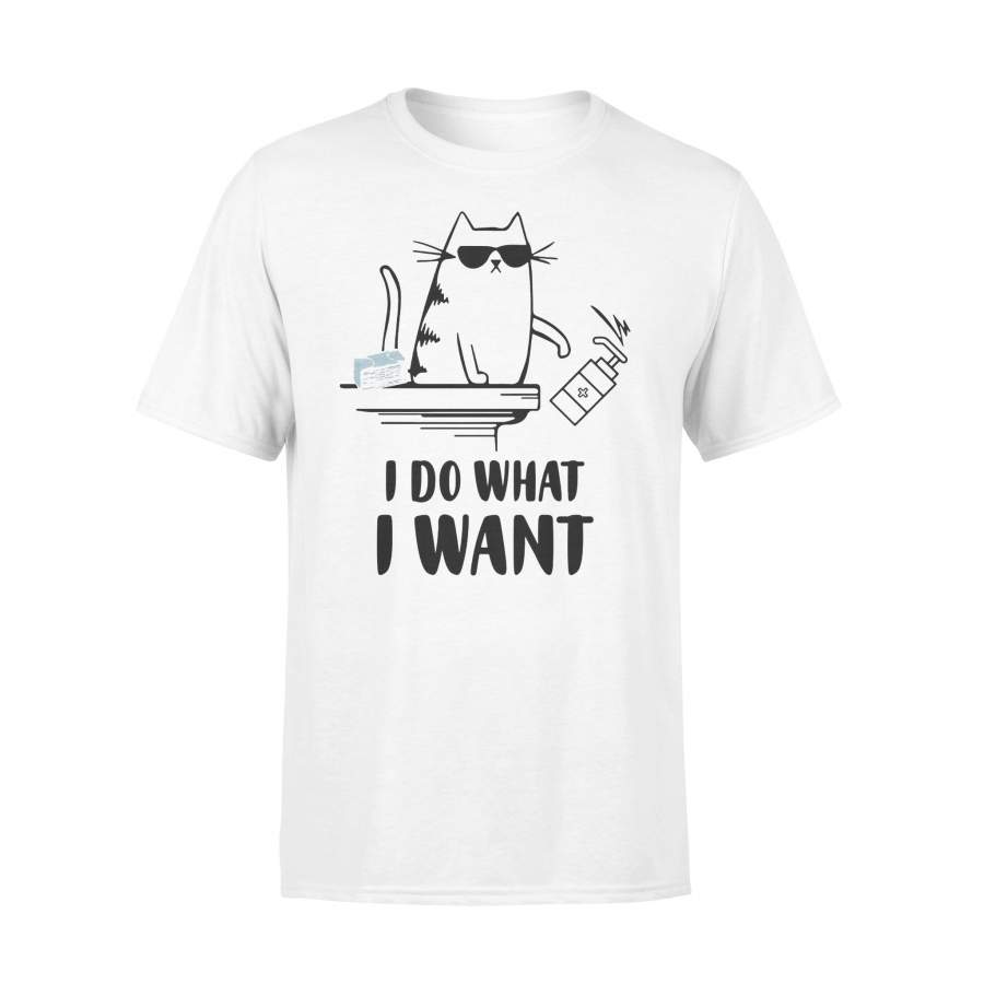 I Do What I Want Cat Mask T-shirt