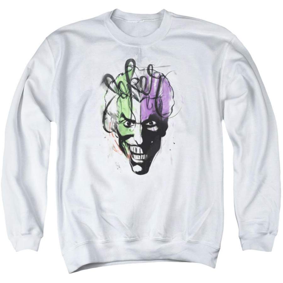 Batman – Joker Airbrush Adult Crewneck Sweatshirt