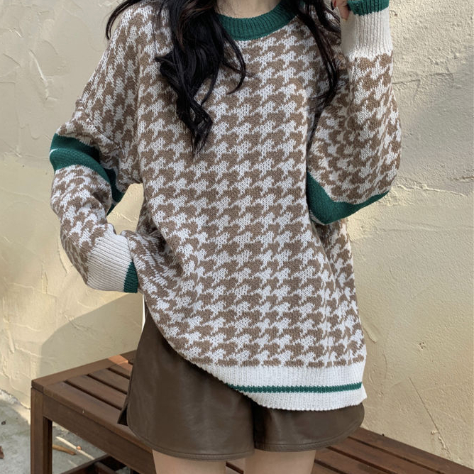 Vintage Sweaters for Women Cute Ladies Sweater with Headings Autumn 2022 Trend Knitted Harajuku Crochet Kawaii Cashmere Tops New alx