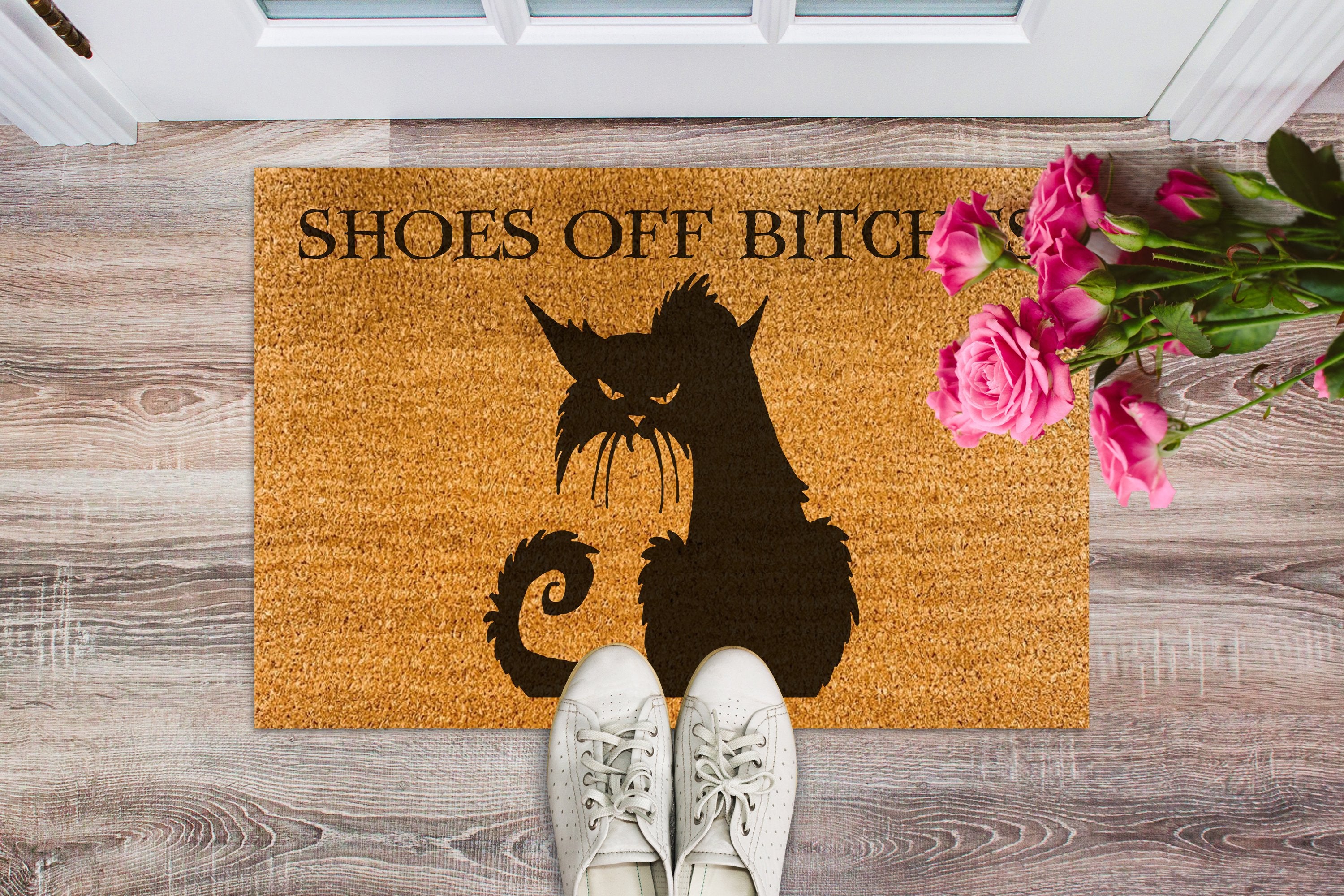 Shoes Of Bic Coir Pattern All Over Printing Doormat Pre2255