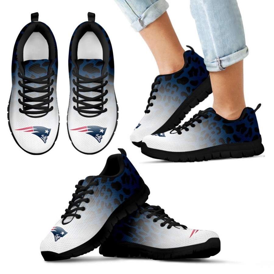 Leopard Pattern Awesome New England Patriots Sneakers