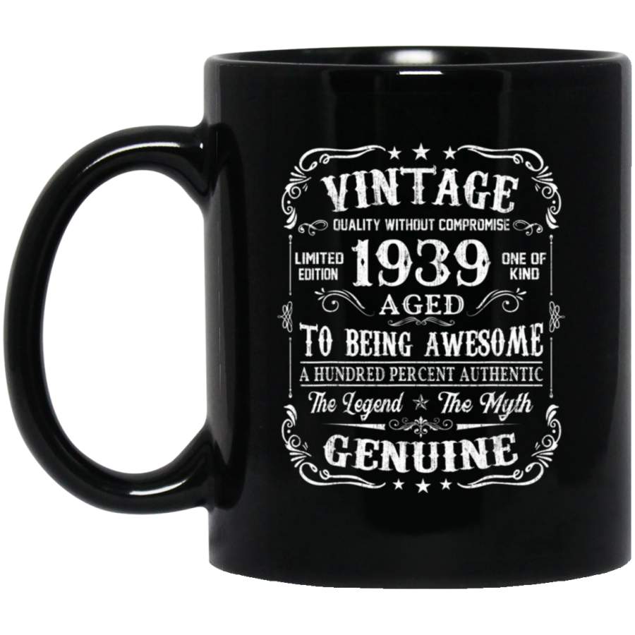 80 Years Old 1939 Vintage 80th Birthday Coffee Mug