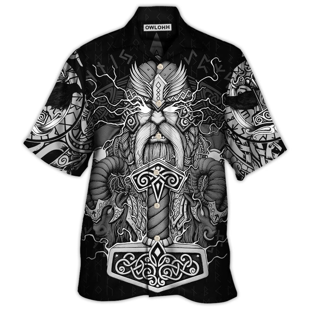 Viking Warrior Thor God Of Thunder – Hawaiian Shirt  – Owl Ohh