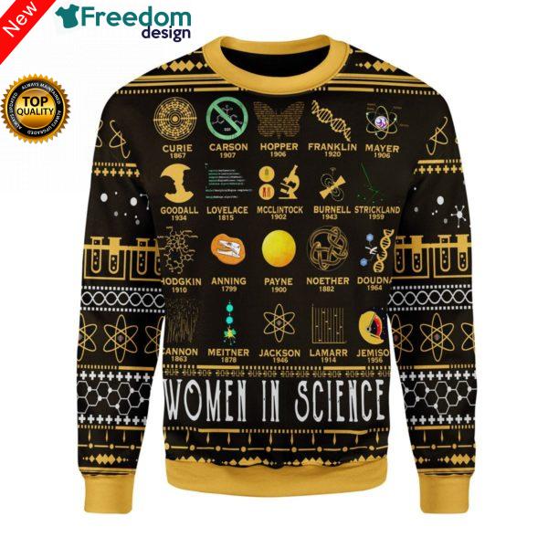 Women In Science Christmas Ugly Sweater