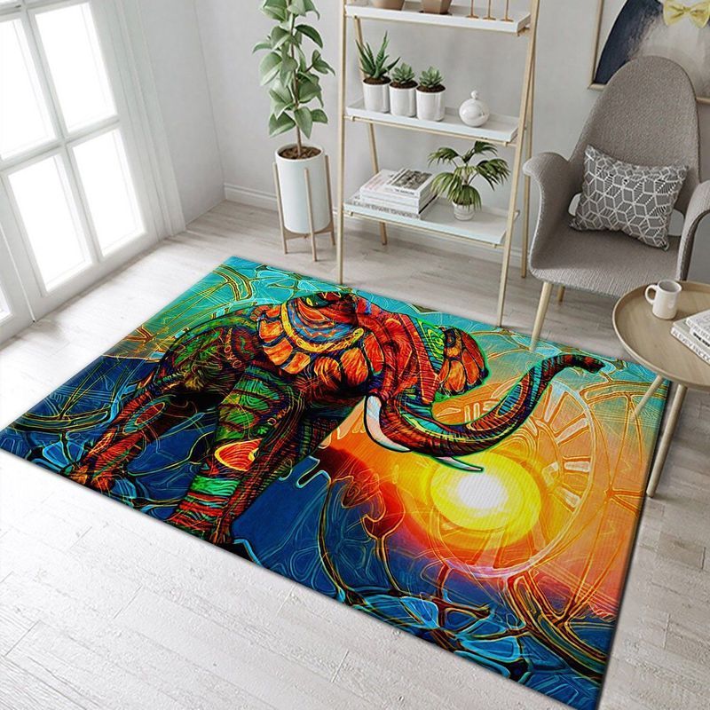 Elephants Ii Area Rug Living Room Rug Home Decor Floor Decor