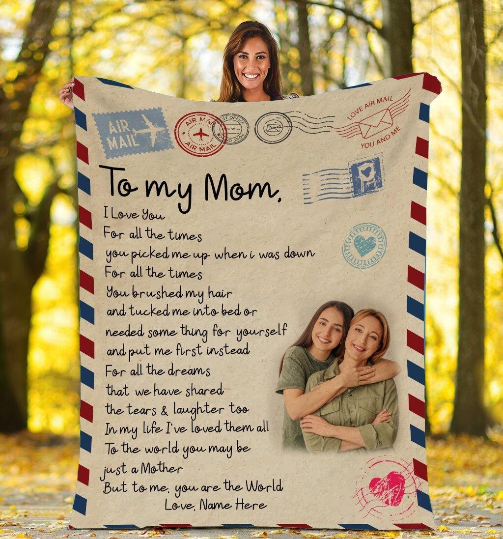 [Personalized Name] Sentimental Letter  – Gift For Mother’S Day Unique Gifts Ideas For Home Decor Gifts For Family – Fleece Blanket Sherpa Blanket