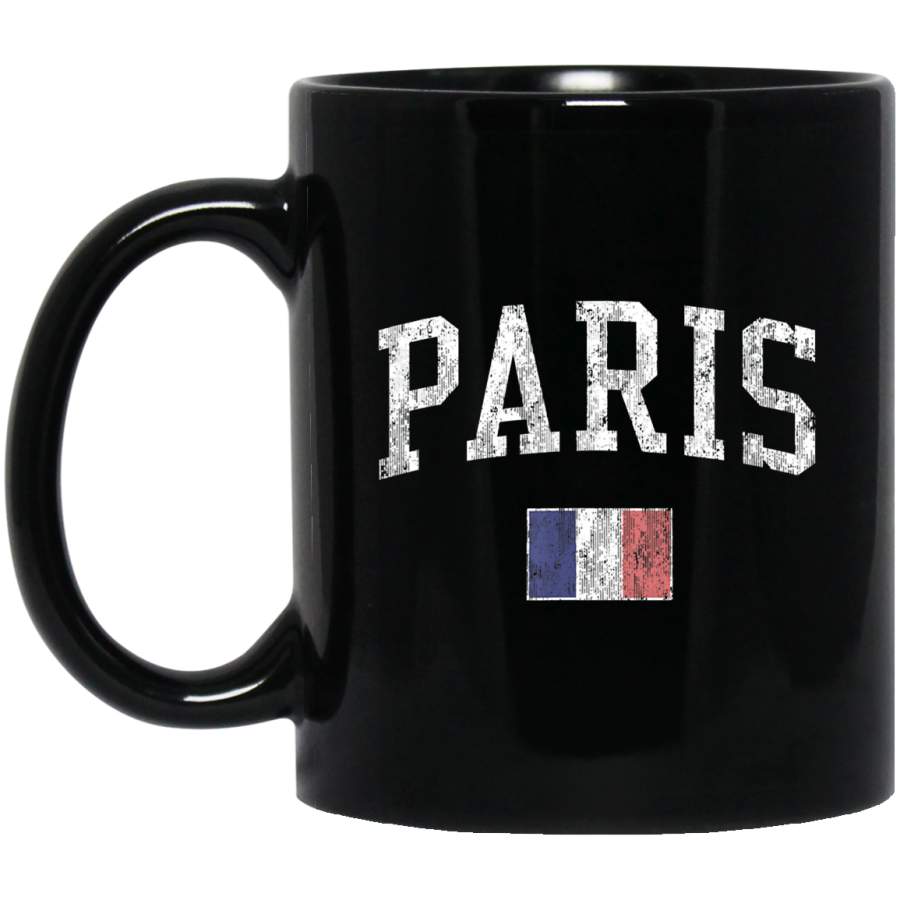 Paris France Vintage Sports Design French Flag _1832 Coffee Mug