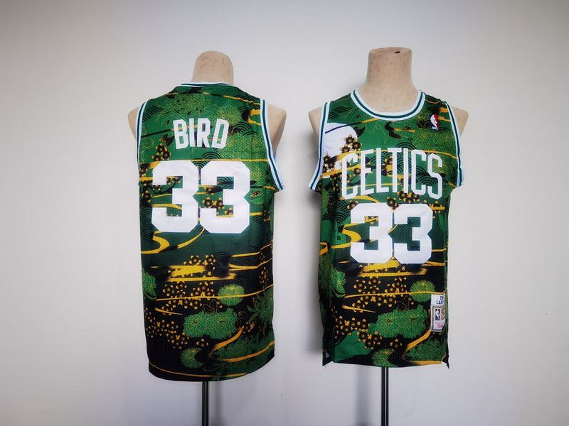 Boston Celtics #33 Larry Bird – Jersey Green