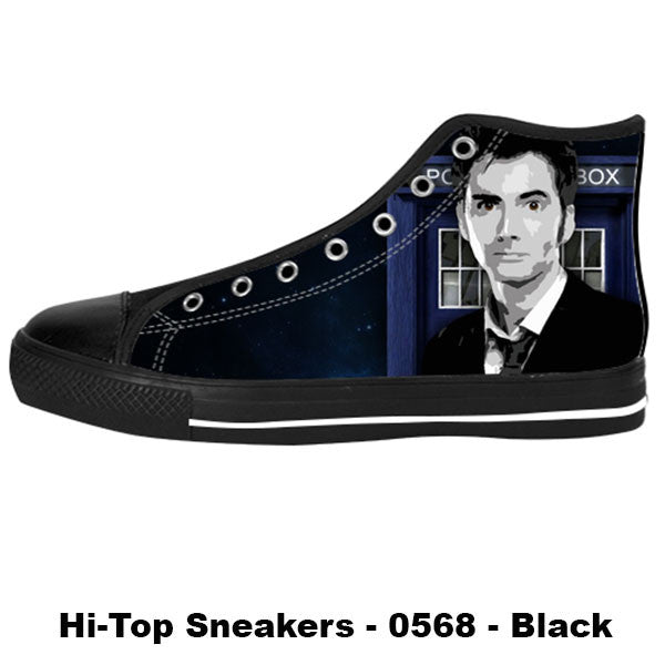 Awesome Custom 10th Doctor Shoes Design – Doctor Who Sneakers